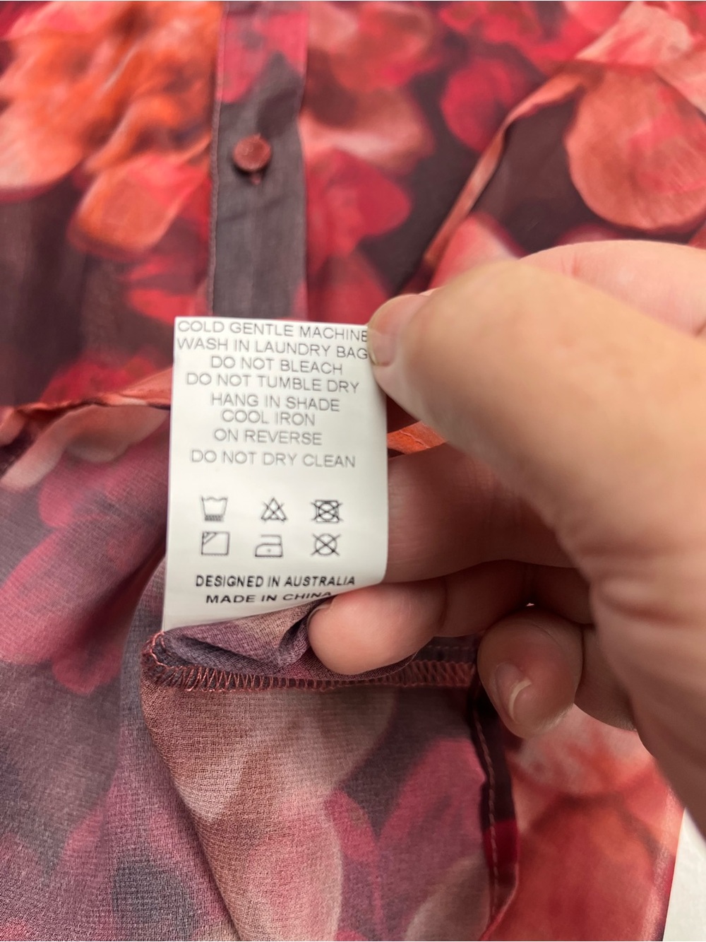 Runaway the Label Fleetwood Blouse Josephine Print Floral Women Small NEW *FLAWS - Picture 6 of 14